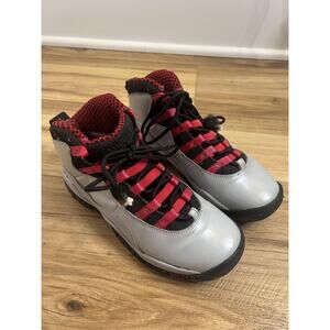 Jordan Shoes Youth Size 5Y Gray Red Black Air Jordan Basketball Sneaker Retro